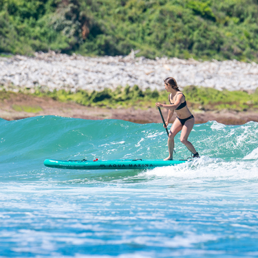 Aqua Marina 9’10” Breeze 2023 Inflatable Paddle Board All-Around SUP in action